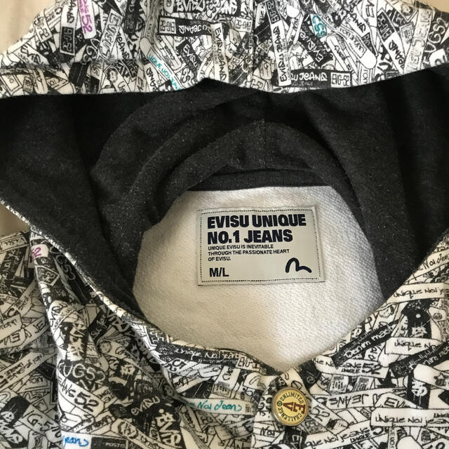 EVISU - エヴィス 総柄パーカーの通販 by もつ's shop｜エビスならラクマ