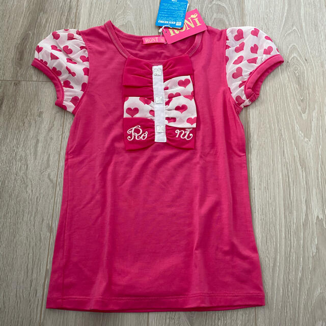 RONI(ロニィ)のRONI ロニィ パフスリーブTシャツ　130 キッズ/ベビー/マタニティのキッズ服女の子用(90cm~)(Tシャツ/カットソー)の商品写真