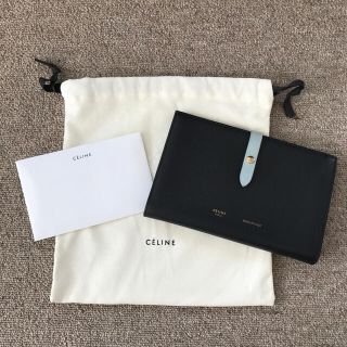 セリーヌ(celine)の【購入カードあり】美品 CELINE セリーヌ バイカラー 長財布 新生活に(財布)