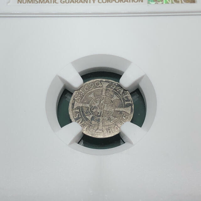1690年 オーストリア ザルツブルグ大司教 1クロイツァー銀貨 No.726 2