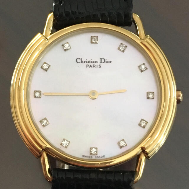 Christian Dior(クリスチャンディオール)のChristian Dior クリスチャン　ディオール　時計　ダイヤ　　 メンズの時計(腕時計(アナログ))の商品写真
