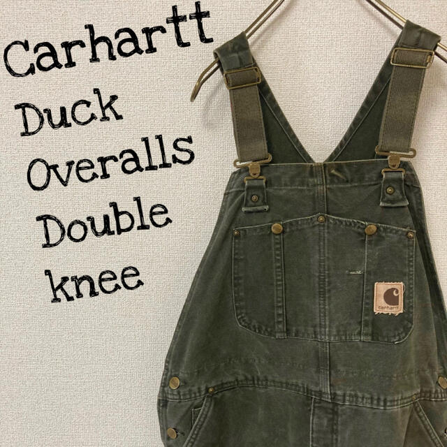 carhartt(カーハート)のカーハート　ダブルニー ダック オーバーオール サロペット　38×30 メンズのパンツ(サロペット/オーバーオール)の商品写真