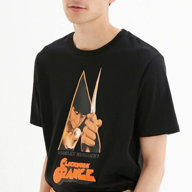 GU(ジーユー)の時計仕掛けのオレンジ　Tシャツ メンズのトップス(Tシャツ/カットソー(半袖/袖なし))の商品写真