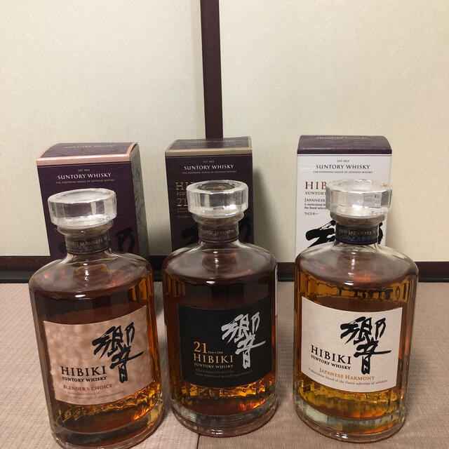 酒【送料無料】響21年&響BC&響JH ウイスキー　飲み比べ3本セット(箱付き)