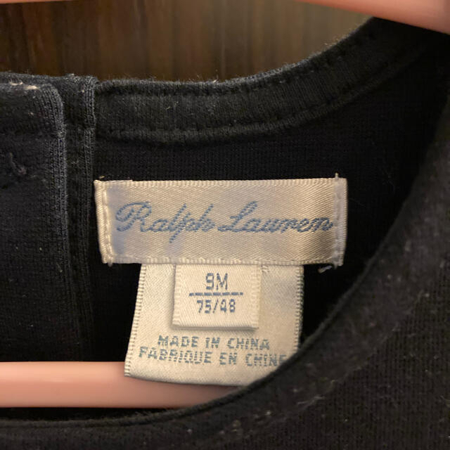 Ralph Lauren(ラルフローレン)のラルフローレン ネイビーワンピース 9M(75cm) キッズ/ベビー/マタニティのベビー服(~85cm)(ワンピース)の商品写真