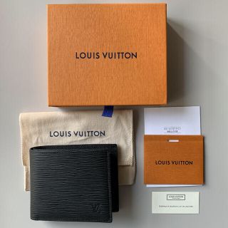 ルイヴィトン(LOUIS VUITTON)の【新品】ルイヴィトン ポルトフォイユ・マルコ エピ ノワール M62289(折り財布)