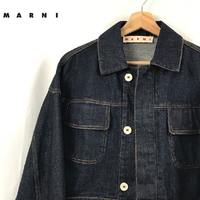 Marni - MARNI マルニ デニムジャケット ショート丈の通販 by 古着屋key｜マルニならラクマ