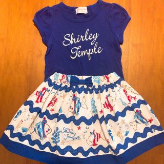 シャーリーテンプル(Shirley Temple)のお魚スカート　カットソー　セット(スカート)