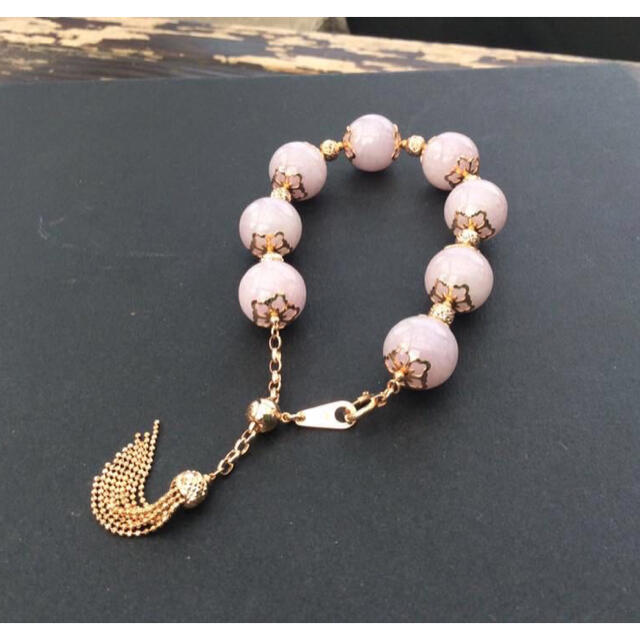 超美品‼️天然翡翠 (ヒスイ) ピンクラベンダーブレスレット 162750円