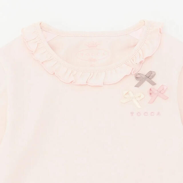 TOCCA(トッカ)の【新品】TOCCA BAMBINI プティリボンカットソー　ローズ　80 キッズ/ベビー/マタニティのベビー服(~85cm)(シャツ/カットソー)の商品写真