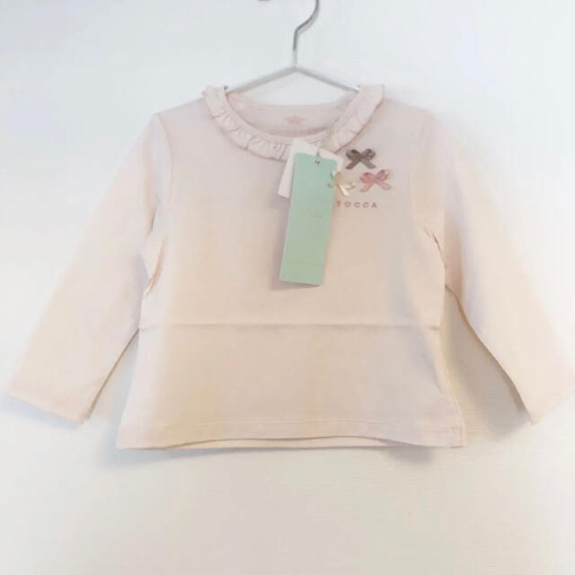 TOCCA(トッカ)の【新品】TOCCA BAMBINI プティリボンカットソー　ローズ　80 キッズ/ベビー/マタニティのベビー服(~85cm)(シャツ/カットソー)の商品写真