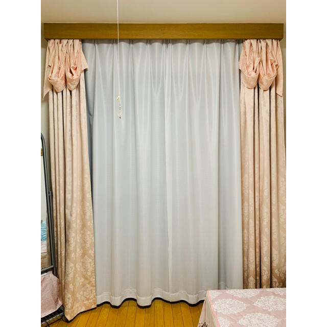 遮光＆ミラーレースカーテン4枚セット by rika's shop｜ラクマ 約100×230cmの通販 格安