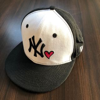 ニューエラー(NEW ERA)のfussy様専用　NEW ERAキャップキッズサイズ黒✖️白(帽子)