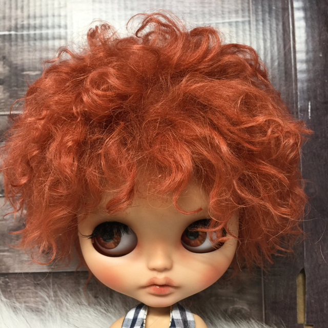 blythe_w-177レッドブラウン✨カルガンラムフルスキンウィッグ