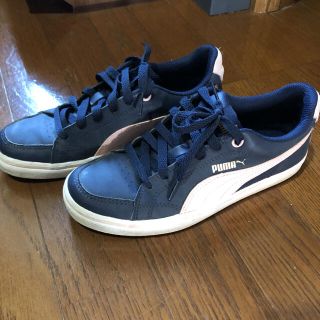 プーマ(PUMA)のプーマ PUMA スニーカー  23cm ネイビー×ピンク(スニーカー)