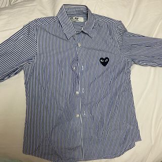 コムデギャルソン(COMME des GARCONS)のコムデギャルソン  ネイビー　ストライプ  シャツ(シャツ/ブラウス(長袖/七分))