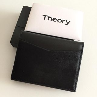 セオリー(theory)の新品未使用 Theory ノベルティ 非売品 カードケース 名刺入れ 黒(名刺入れ/定期入れ)