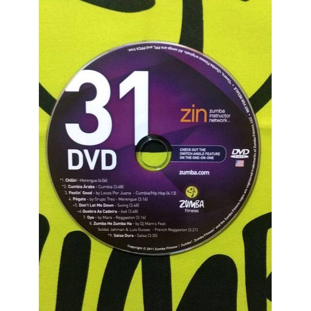 Zumba(ズンバ)の超希少！ ZUMBA　ズンバ　ZIN31　CD ＆ DVD　インストラクター専用 エンタメ/ホビーのDVD/ブルーレイ(スポーツ/フィットネス)の商品写真