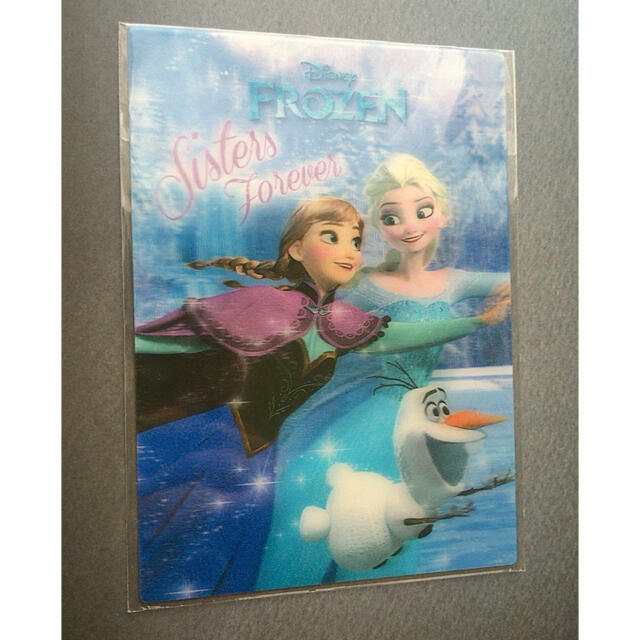 アナと雪の女王(アナトユキノジョオウ)のφ018 ディズニー アナ エルザ オラフ 3D ポストカード インテリアに！ エンタメ/ホビーのおもちゃ/ぬいぐるみ(キャラクターグッズ)の商品写真
