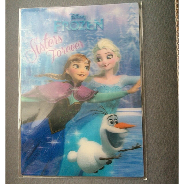 アナと雪の女王(アナトユキノジョオウ)のφ018 ディズニー アナ エルザ オラフ 3D ポストカード インテリアに！ エンタメ/ホビーのおもちゃ/ぬいぐるみ(キャラクターグッズ)の商品写真
