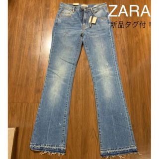 ザラ(ZARA)の新品タグ付！ZARA ハイウエストスリムブーツカットデニム(デニム/ジーンズ)