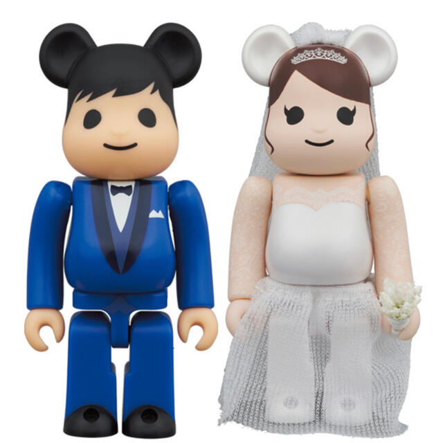 MEDICOM TOY(メディコムトイ)のBE@RBRICK グリーティング結婚 4 PLUS 400％ 100% セット エンタメ/ホビーのフィギュア(その他)の商品写真