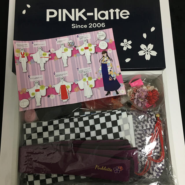 PINK-latte(ピンクラテ)のピンクラテ 袴 キッズ/ベビー/マタニティのキッズ服女の子用(90cm~)(和服/着物)の商品写真