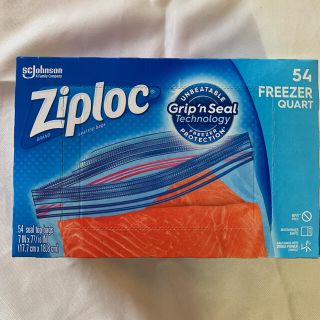 コストコ(コストコ)のziplock  ジップロック　54枚　クォート　QUART(収納/キッチン雑貨)