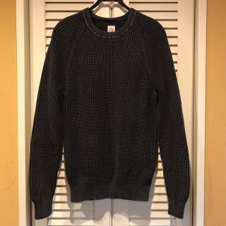 ギャップ(GAP)の【新品・未使用】 GAP コットンニット セーター チャコールグレー  Mサイズ(ニット/セーター)