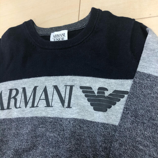 ARMANI JUNIOR(アルマーニ ジュニア)のアルマーニジュニア 長袖 ニット キッズ/ベビー/マタニティのキッズ服男の子用(90cm~)(ニット)の商品写真