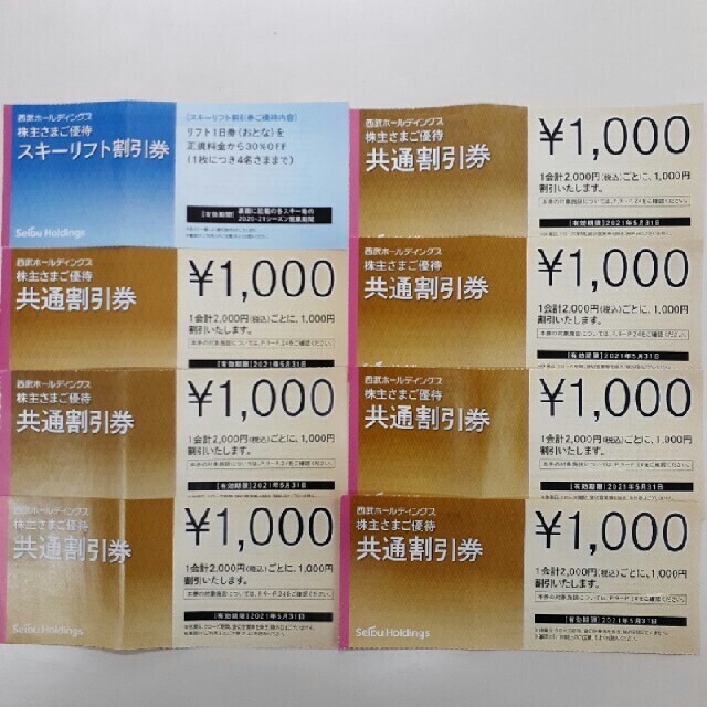 苗場 かぐら 軽井沢プリンスホテル スキー場リフト割引券&リフト購入割引券７枚