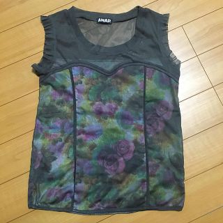 アナップ(ANAP)の美品 ANAP ノースリ(カットソー(半袖/袖なし))