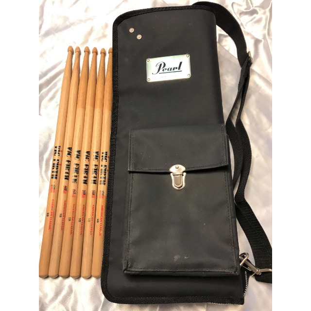 pearl(パール)のpearl スティックバッグ & VIC FIRTH 5B 3ペア　セット 楽器のドラム(スティック)の商品写真