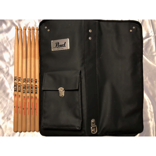 パール(pearl)のpearl スティックバッグ & VIC FIRTH 5B 3ペア　セット(スティック)