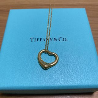 ティファニー(Tiffany & Co.)のティファニー　オープンハート　ネックレス　ゴールド(ネックレス)