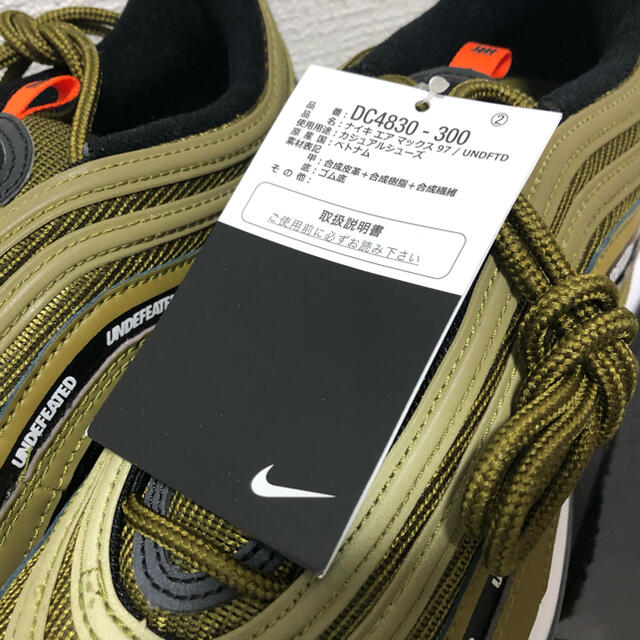 UNDEFEATED(アンディフィーテッド)のUNDEFEATED x NIKE  AIR MAX 97  OLIVE メンズの靴/シューズ(スニーカー)の商品写真