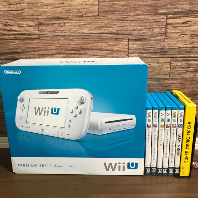 Nintendo Wii U プレミアムセット SHIRO  &  ソフト7種