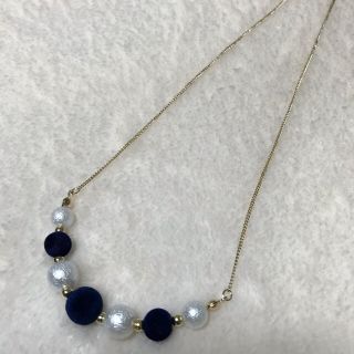 パール　ネックレス　ハンドメイド(ネックレス)