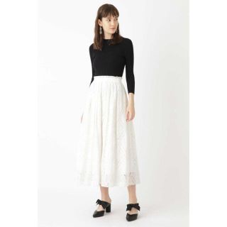 ジルスチュアート(JILLSTUART)のJILL STUART  リミエンブロイダリーギャザースカート(ロングスカート)