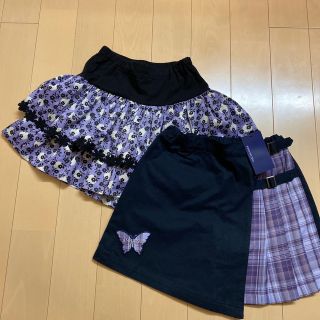 アナスイミニ(ANNA SUI mini)の【ご専用】ANNA SUImini 150【極美品】♡お花♡(スカート)