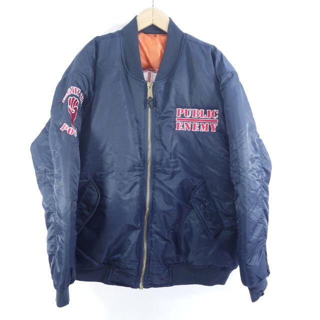 VINTAGE 90s PUBLIC ENEMY MA-1NAVY