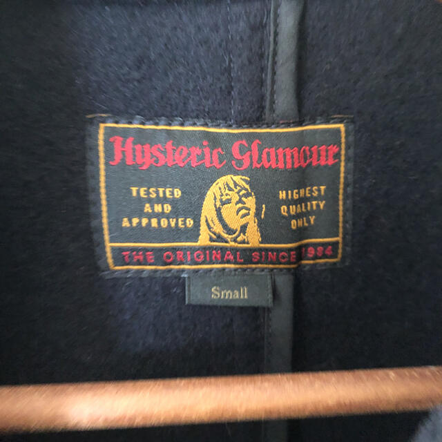 HYSTERIC GLAMOUR(ヒステリックグラマー)のPコート メンズ  ヒステリックグラマー　日本製　ネイビー メンズのジャケット/アウター(ピーコート)の商品写真