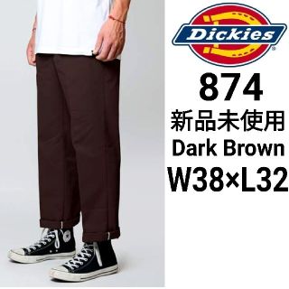 ディッキーズ(Dickies)の新品未使用 ディッキーズ ワークパンツ ダークブラウン 874 DB 38×32(ワークパンツ/カーゴパンツ)