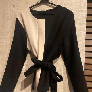 シャネル(CHANEL)のシャネルのようなバイカラートップス(カットソー(長袖/七分))