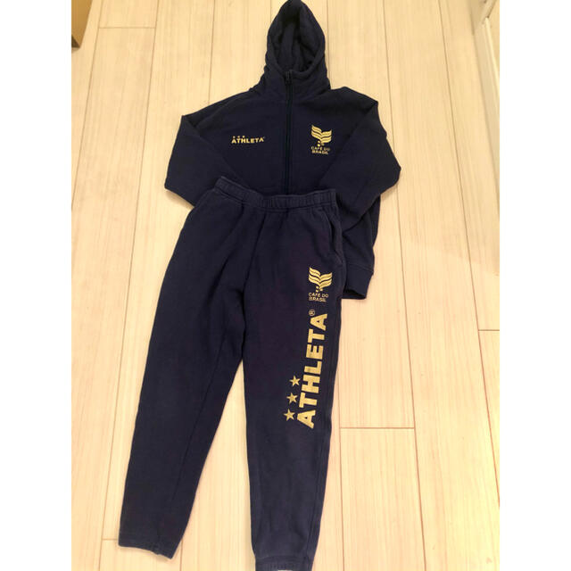 ATHLETA(アスレタ)のアスレタ　スウェット上下　140 ネイビー キッズ/ベビー/マタニティのキッズ服男の子用(90cm~)(その他)の商品写真