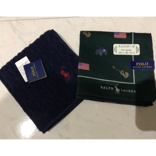 ポロラルフローレン(POLO RALPH LAUREN)のPOLO RALPH LAUREN ハンカチ2種セット(ハンカチ/ポケットチーフ)