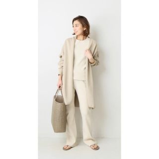 ドゥーズィエムクラス(DEUXIEME CLASSE)のDeuxieme Classe Twins cottonショートガウン ベージュ(ガウンコート)