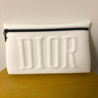 クリスチャンディオール(Christian Dior)のDIOR ノベルティ　ポーチ　白(ノベルティグッズ)