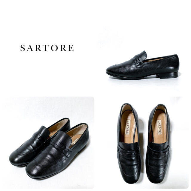 SARTORE(サルトル)の■リフト新品 定6.5万 サルトル ローファー 37.5 24〜24.5 美品 レディースの靴/シューズ(ローファー/革靴)の商品写真