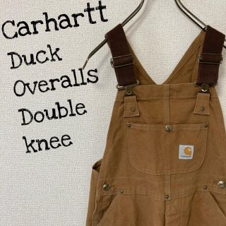 カーハート(carhartt)のUSA製　カーハート ダック オーバーオール サロペット　カーハートブラウン(サロペット/オーバーオール)